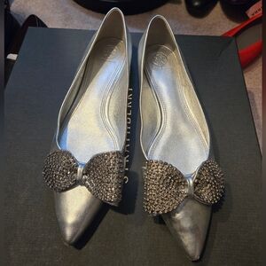 Tory Burch pointed toe leather flats sz 11